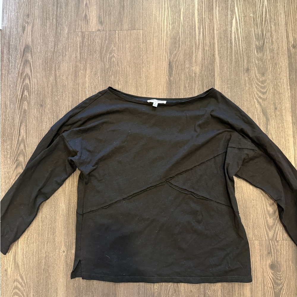 Sunday Morning Black Long Sleeve Top
